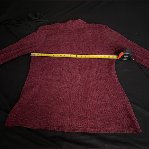 Women’s Fair Haven open front sweater with detailed shoulders in size large - Picture 8 of 9